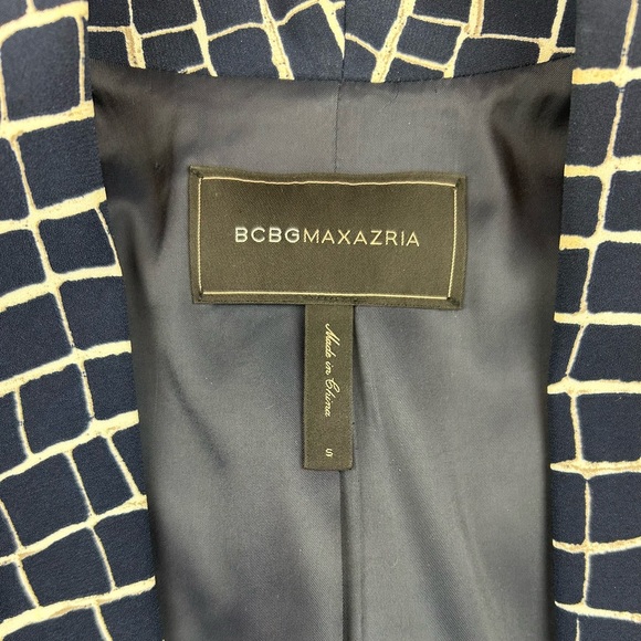 BCBGMAXAZRIA Leeam Blazer in White Combo - Size Small - Picture 11 of 15